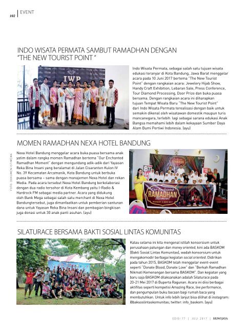 Sriwijaya Magazine Juli 2017