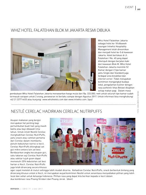 Sriwijaya Magazine Juli 2017