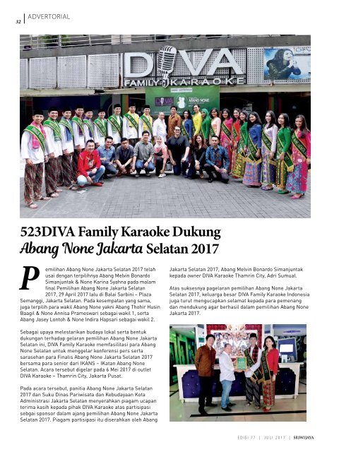 Sriwijaya Magazine Juli 2017