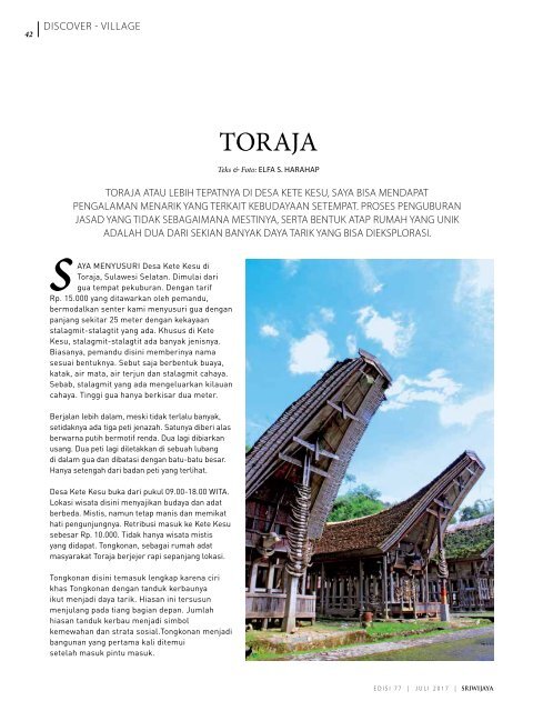 Sriwijaya Magazine Juli 2017