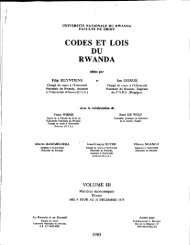 CODES 'ET LOIS DU RWANDA