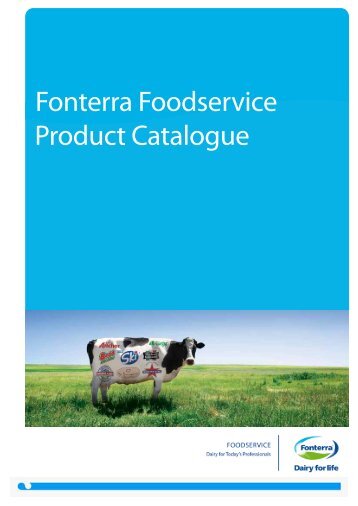 Fonterra Foodservice Product Catalogue - Fonterra Foodservices