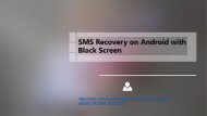 SMS Recovery on Android with Black Screen