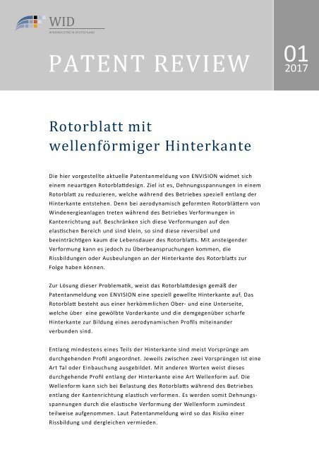 Patent Review Example Patent Review 01/2017
