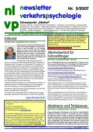 5-2007/NLVP 05-2007.pdf - newsletter verkehrspsychologie