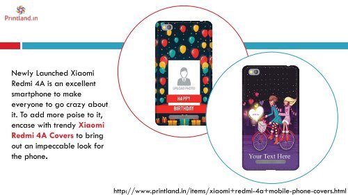 Buy Designer Xiaomi Redmi 4A Cover and Cases Printed Online in India - PrintLand.in