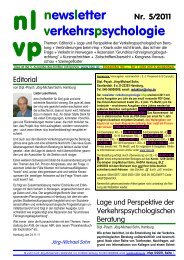 05/2011 - newsletter verkehrspsychologie