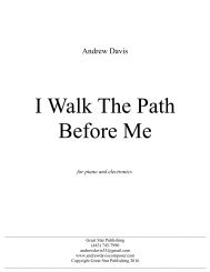 I Walk The Path Before Me