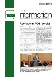 Rochade im VDB-Vorsitz - VDB - Verband Deutscher Betoningenieure