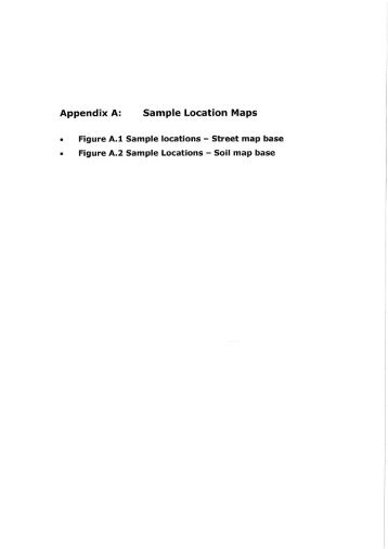 Appendix A: Sample Location Maps