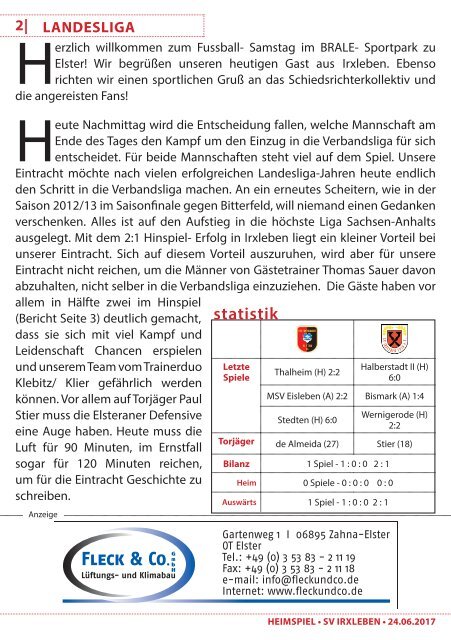 heimspiel 2016/17 - Rückspiel Relegation Verbandsliga 