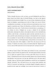 BAKUNIN, M. Carta a Alexandre Herzen