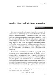 AVELINO, N. Revolta, ética e subjetividade anarquista