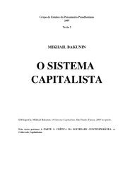 BAKUNIN, M. O sistema capitalista