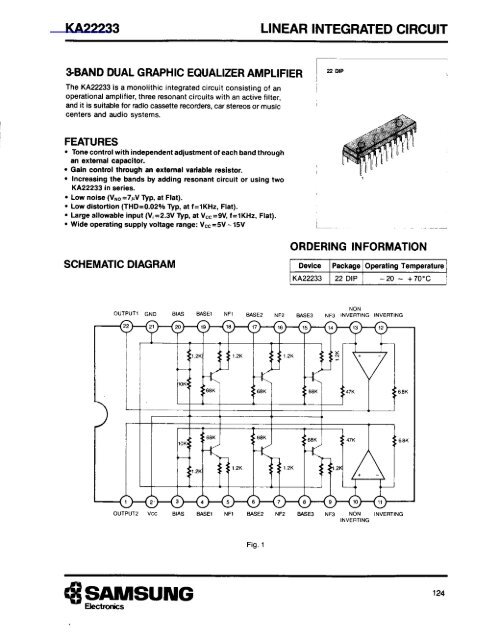 ka22233 linear integrated circuit - w