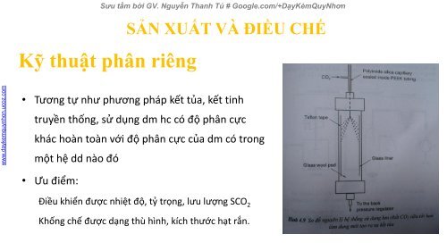 Seminar Những tiến bộ trong hóa học xanh CO2 siêu tới hạn (Supercritical CO2)