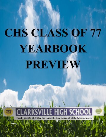 Class of 77 Year Book Preview