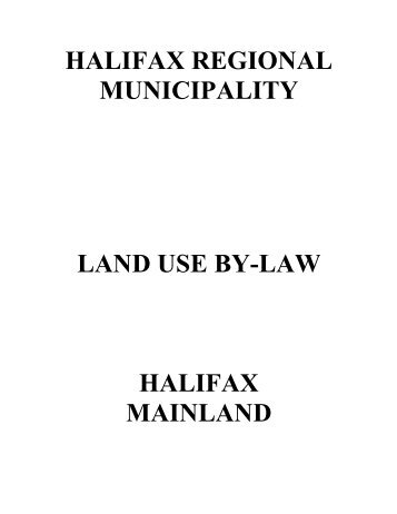 halifax regional municipality land use by-law halifax mainland
