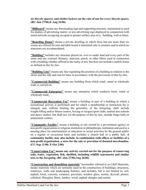 halifax regional municipality land use by-law halifax mainland