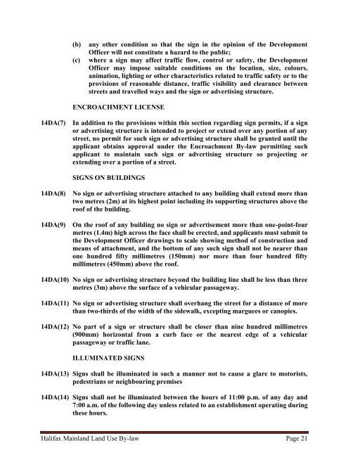 halifax regional municipality land use by-law halifax mainland