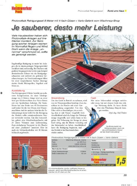 Heimwerker Praxis Testbericht wischmop-shop