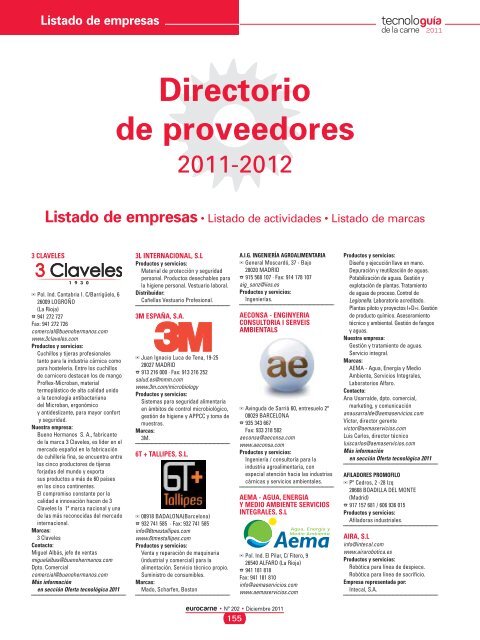 Exhibitors & Products  Ambiente - 3 CLAVELES - BUENO HERMANOS, S.A.