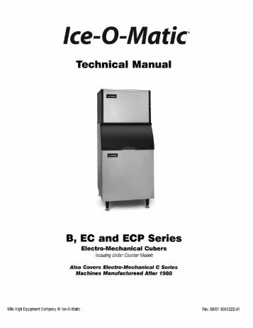 C106 - B Series Cuber Service Manual - Ice-O-Matic