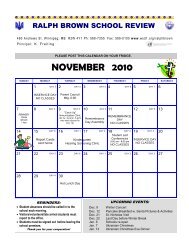 November 2010 newsletter.pub - Winnipeg School Division