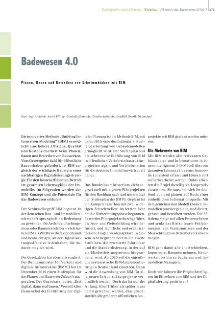 AB Archiv des Badewesens Juli 2017