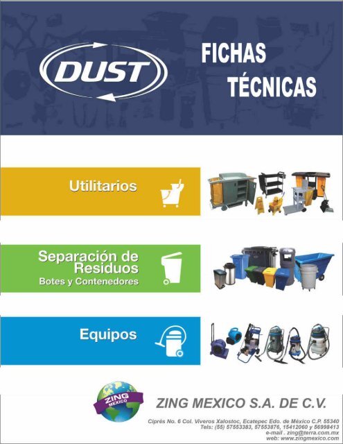 Catálogo fichas técnicas DUST