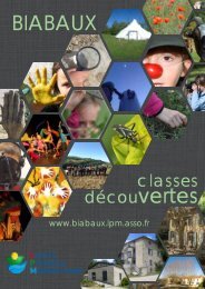 Catalogue classe découvertes -2017-2018 