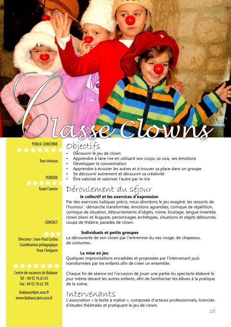 Catalogue classe découvertes -2017-2018 