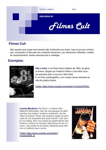 filmes cult