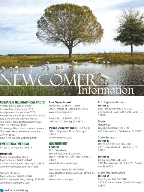 Sebring Chamber Visitor's Guide & Member Directory