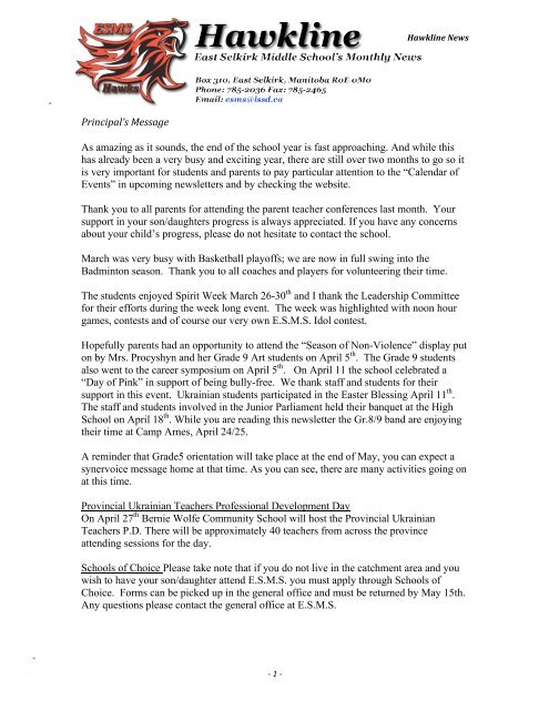 Principal s Message As Amazing As It Sounds The End Of The School principal-s-message-as-amazing-as-it-sounds-the-end-of-the-school
