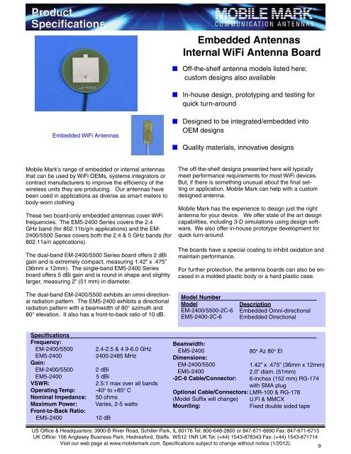 Surface Mount Antennas 806-1990 MHz & GPS - Greenwave ...