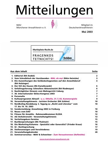 MAV - Münchener Anwaltverein eV