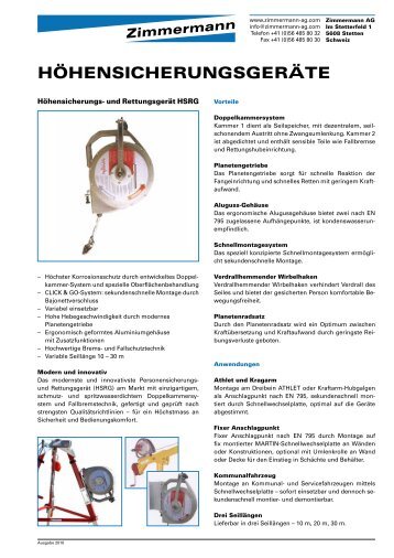 Höhensicherungs - Zimmermann AG