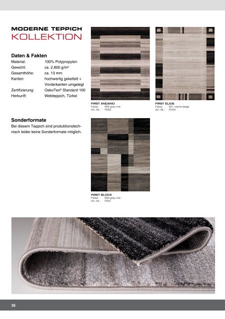 Moderne Teppich Kollektion [Wolfram-Braun.de]