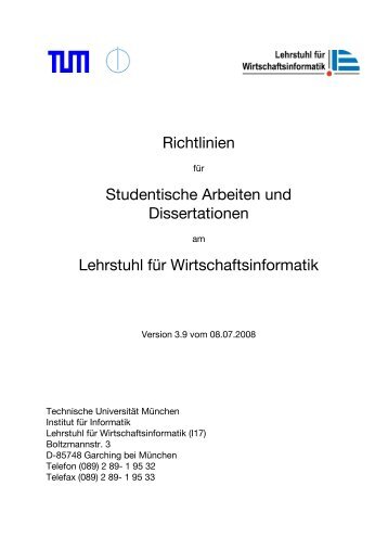 vollständiger Titel der Master's Thesis (englisch) - Lehrstuhl für ...