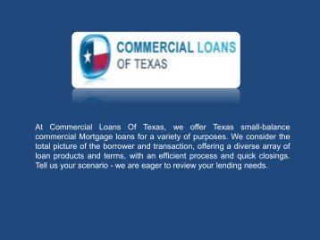 Commercial Mortgage Texas