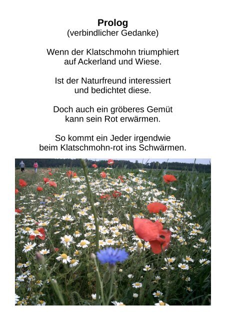 Klatschmohn-Verse