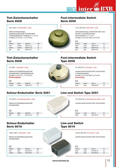 Katalog inter BÄR