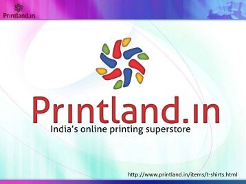 Buy Personalized and Customized T Shirts Printing Online in India - PrintLand.in