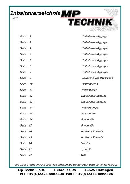 Tellerbesen Aggregat - Mp-Technik oHG