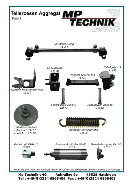 Tellerbesen Aggregat - Mp-Technik oHG