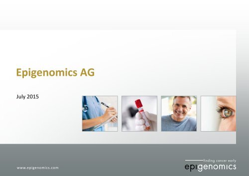 Epigenomics AG - Corporate Presentation - July 2015