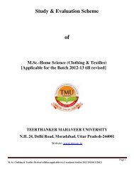 (Clothing & Textiles) [Applicable for the Batch 2012-13 ... - Tmu.ac.in