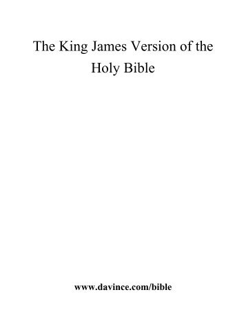 free pdf bible  king james version