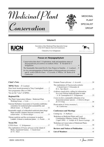 Medicinal Plant Conservation 6 - IUCN